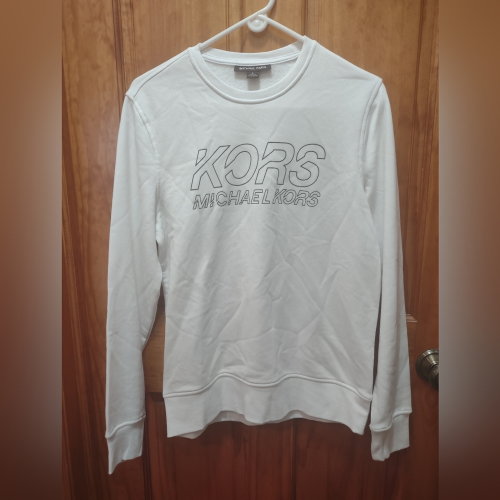 Michael Kors brand new white sweatshirt with black writing Men's Small